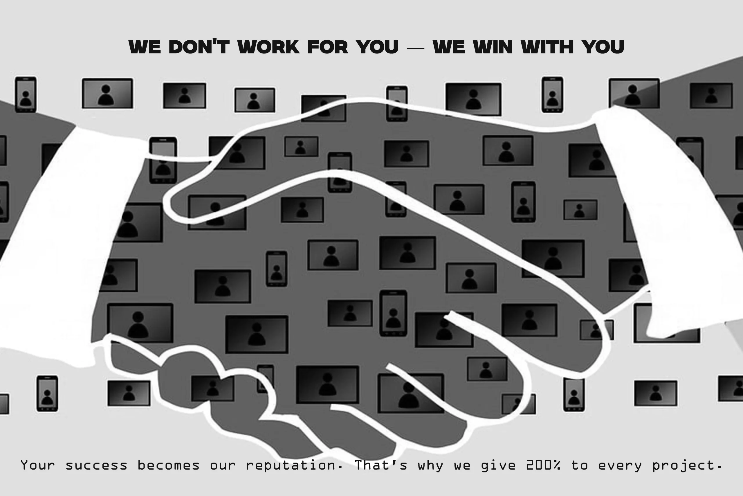 success partnership handshake